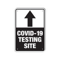 Lyle COVID Aluminum Sign, Covid-19 Testing Site, 10x14 Reflective, LCUV-0007-RA_10x14 LCUV-0007-RA_10x14